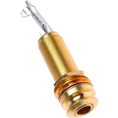 End Pin Cylinder Jack for Guitar Golden Endpin Output Jack Guitar Parts