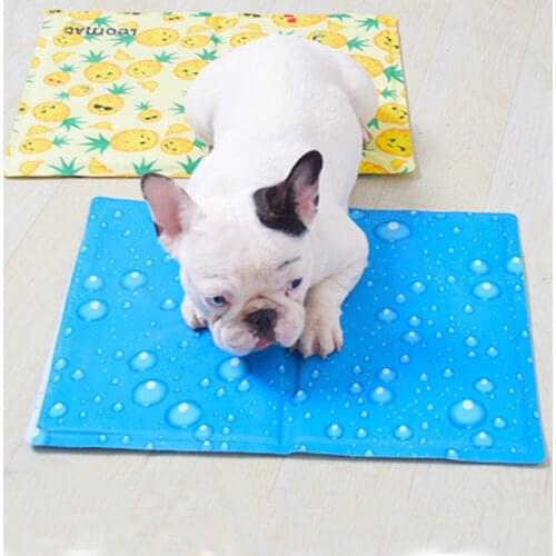 Summer Pet Cool Mat Bed Pet Cold Gel Pad Heat Relief Soft Dog Cooling Mat Cool Down Pet Ice Pad Mattress Cat Cushion Pet Cooling