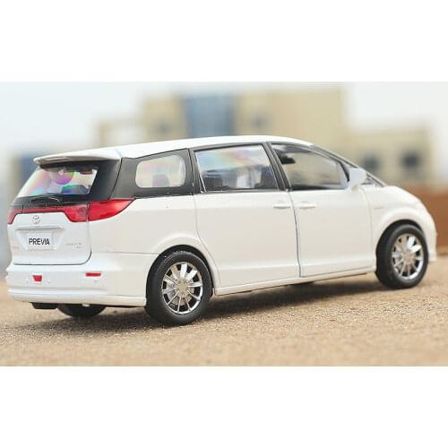 1:32 Scale Alloy Metal Diecast Car MPV Model For TOYOTA PREVIA (Estima,Tarago) Collection Vehicle Pull Back Sound&Light Toys Car