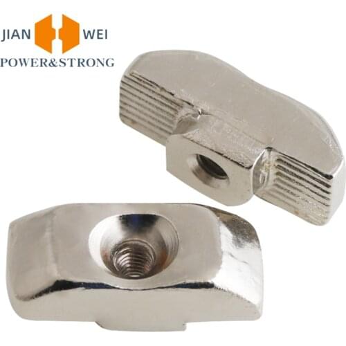 10/20/50/100pcs M3/M4/M5 for 20 Series Slot T-nut Sliding T Nut Hammer Drop In Nut Fasten Connector 2020 Aluminum Extrusion