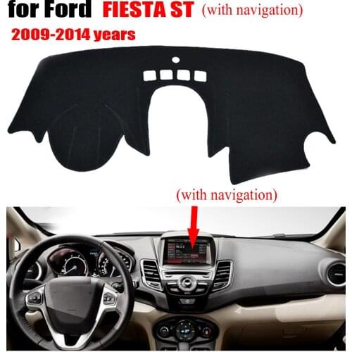 Car Dashboard cover avoid light pad For Ford Fiesta 2009-2014 years left hand drive Auto Console Avoid light pad conse pad