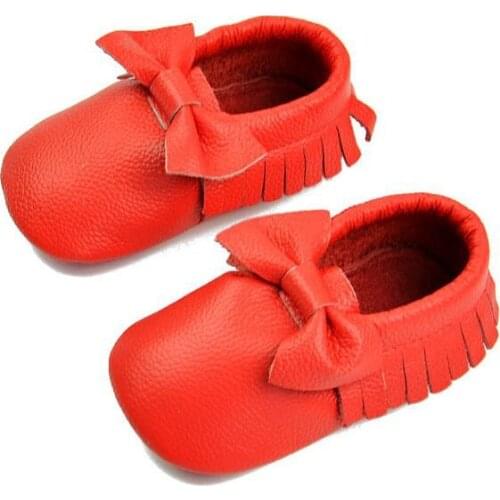 Baby Girls Cow Leather Shoes Spring Autumn Toddlers Prewalkers Cow Leather Shoes Infant Soft Bottom First Walkers 0-18M