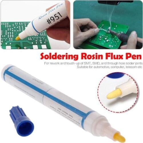 1pcs 951 Soldering Flux Pen Low-solids Cleaning-free Capacity Rosin Cell Pen For Solar Welding Tool No-clean 10ml Process Q1C2