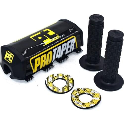 Handle Grips with Pro Taper Handlebar Pad Fat Bar Chest Protector Cross Fit 1-1/8 handle bar motorcycle Dirt bike pit bike