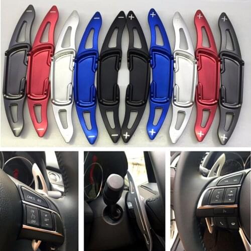 Aluminium Alloy steering wheel DSG paddle shifters for Mazda 3 6 CX-3 CX-5 BM GJ Mazda3 Mazda6 CX5 Paddle Gearbox Accessories