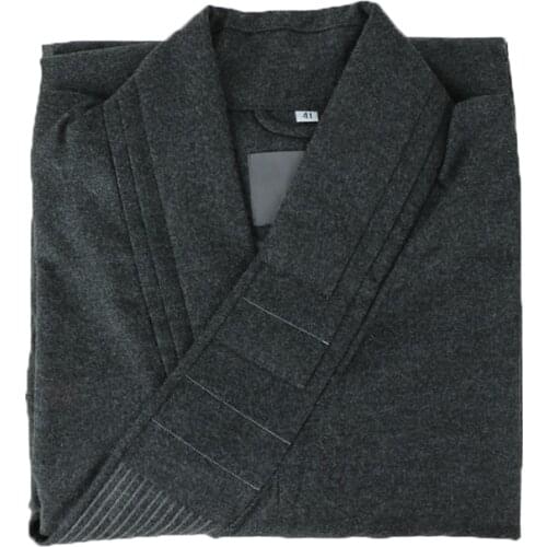 Winter Buddhist Monk Robes Zen Meditation Clothes Woolen Fabric Monnik Gown Meditasyon Kungfu Uniform Shaolin Clothing Unisex