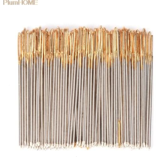 Wholesale 10/30/100 PCS/lot Golden Tail Embroidery Fabric Cross Stitch Needles Size 24 For 11CT Stitch Cloth Sewing brand new