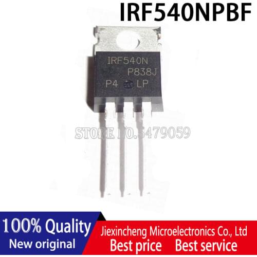10PCS IRF540NPBF IRF540N IRF540 100V 33A MOSFET TO220 New original