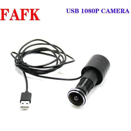 1080P wide angle fisheye USB camera home security door peephole cat eye camera
