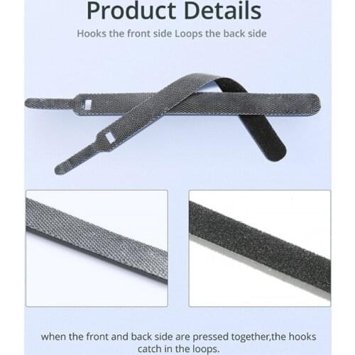 448F 20PCS Cable Holder Tie Wire Management Cord Organizer Nylon Earphone Charging Cable Buckle Line Storage