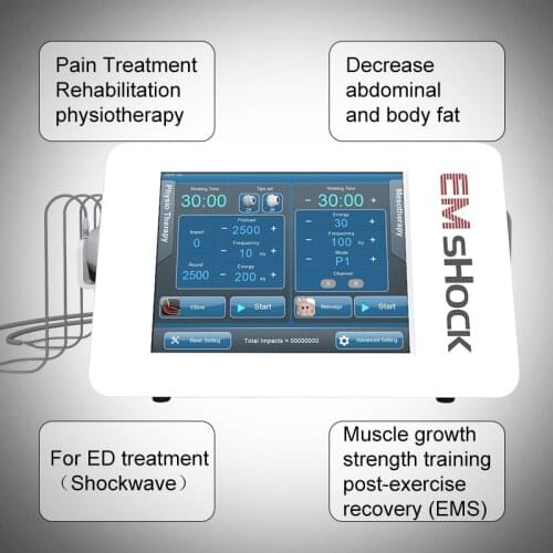 2020 New Technoligy EMS+Shockwave therapy machine Physiotherapy shock wave therapy for ED Treatment Machine