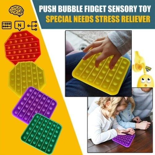 3 Models Pop Pop Extrusion Bubble Sensory Fidget Toy Stress Relief Toy Autism Special Needs Anxiety Relief Toys Adults Children