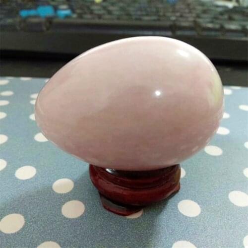 45-50MM Natural rose quartz crystal gem yoni egg meditation reiki therapy for female fluorite crystal gem