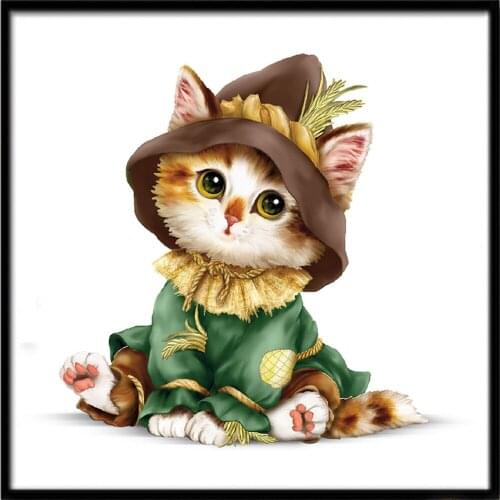 5D DIY Diamond Painting Cat Partial Diamond Embroidery Animal Crossing Mosaic Diamond Painting Rhinestones Cross Stitch
