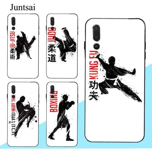 Judo Jiu Jitsu Boxing Kung Fu Martial Case For Huawei P30 P40 P20 P10 Pro Lite Mate 10 20 30 Lite P Smart 2019 Z