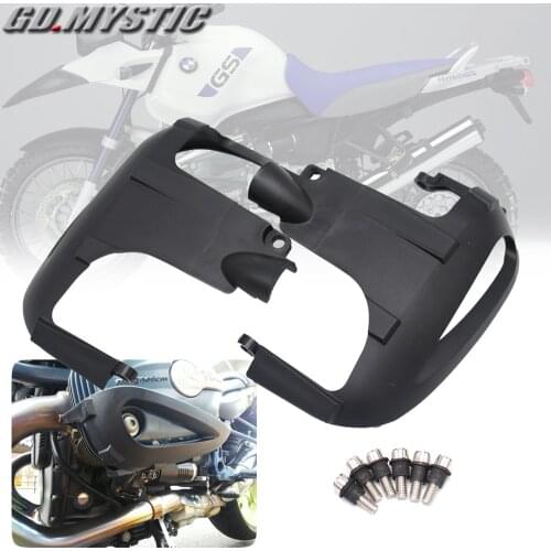 For BMW R1150GS R1150RT R1150R R1150 GS RT 1150 2004 2005 04 05 Black Double Ignition Engine Cylinder Protector Guard Cover