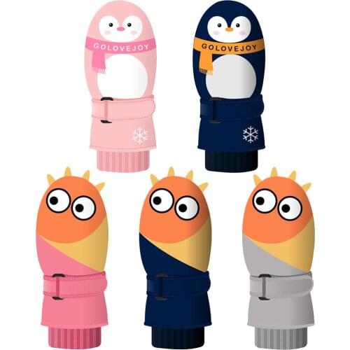 Childrens Winter Ski Gloves Outdoor Waterproof Windproof Warm Winter Snow Mitten Double Layer Thick Warm Gloves