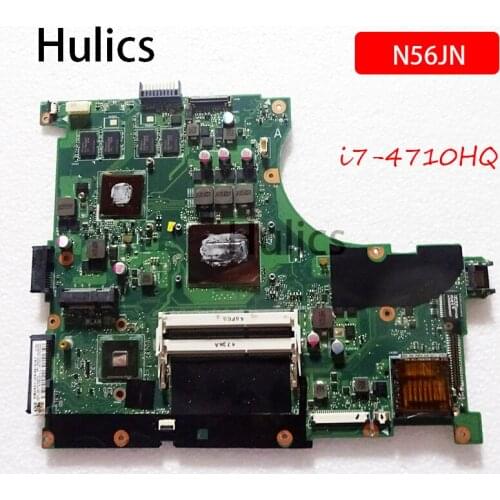 Hulics Original N56JN REV 2.0 Motherboard For ASUS N56J N56JN G56JN i7-4710HQ CPU Laptop Motherboard 4 Video memory main board