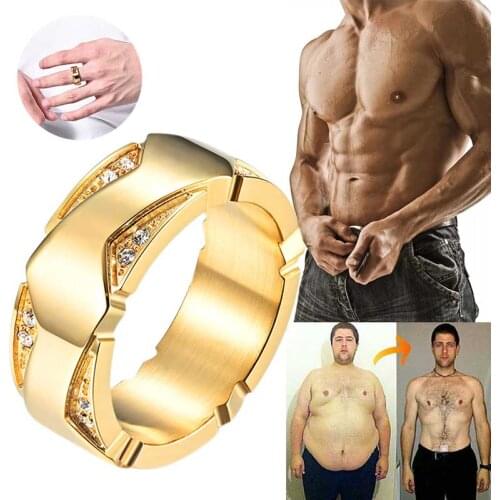 1pcs Magnetic Weight Loss Ring Slimming Tools Fitness Reduce Weight Ring String Stimulating Acupoints Gallstone Ring