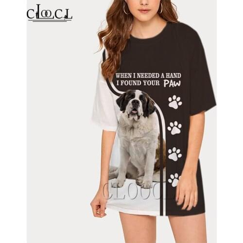 CLOOCL Fashion Women Short Sleeve Loose T-shirt Rottweiler Pet Dog 3D Print T Shirt Womens Casual Tops