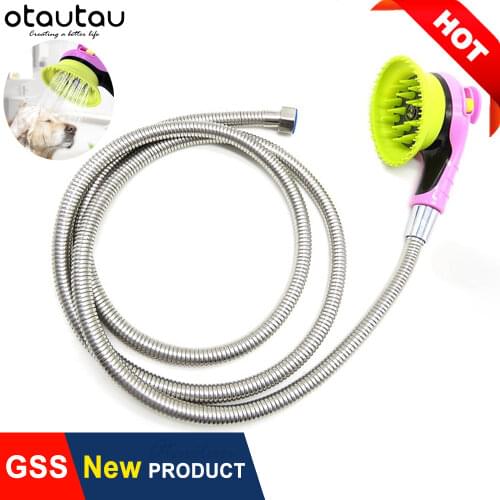 Pet Shower Head Bath Brush Dogs Cats Shower Comb Pet Washing Supply Accessories Sprinkler Animal Dog Wash Massage Shower