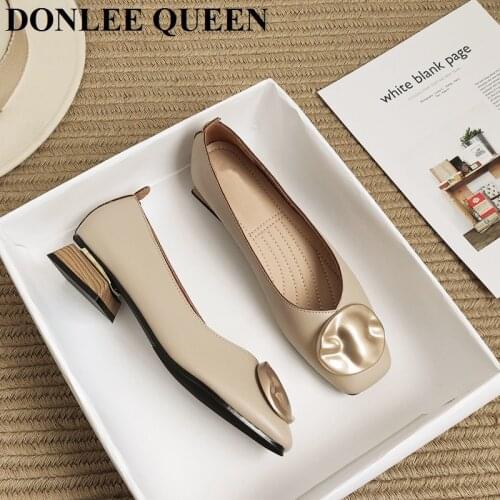 Plush Size 35-41 Shoes Women Fashion Brand Metal Buckle Loafers Slip On Ballet Flats Female Ballerina Low Heel Shallow Moccasins