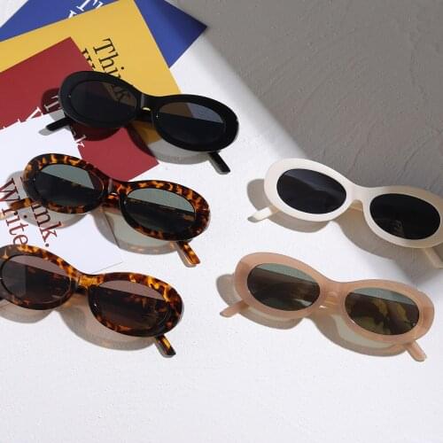 Five colored horse glasses oval hawksbill Sunglasses retro European and American glasses