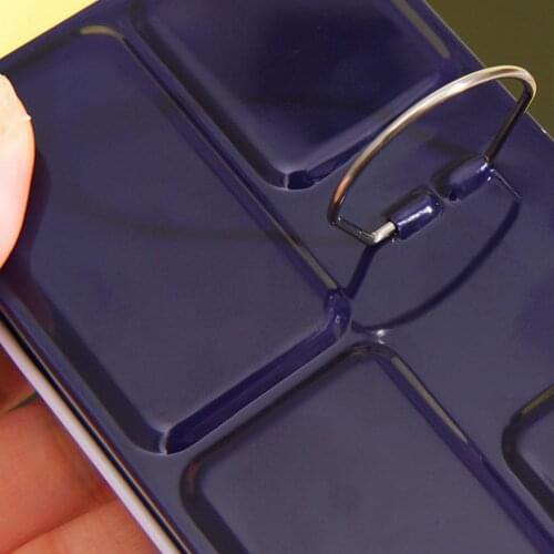 Watercolor Tin Box Iron Palette Divider Starry Oil Paints Half Paint Acrylic Tray Pans Empty Storage For Art Painting Suppl H5K2