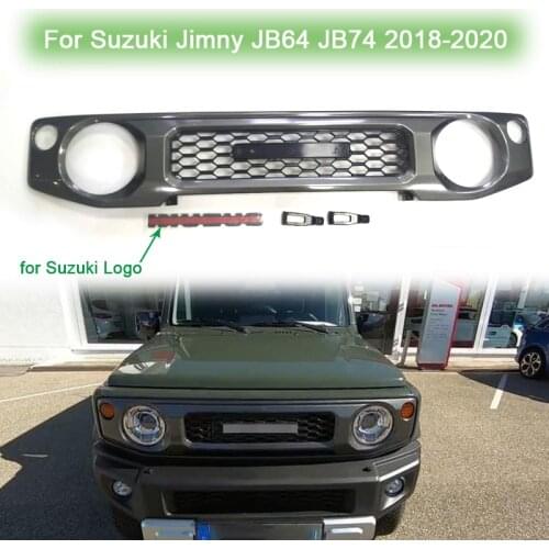 Car Grill Mesh Racing Grills For Suzuki Jimny JB64 JB74 2018-2020 Car Black Honeycomb Mesh Front Grille Cover Accessories