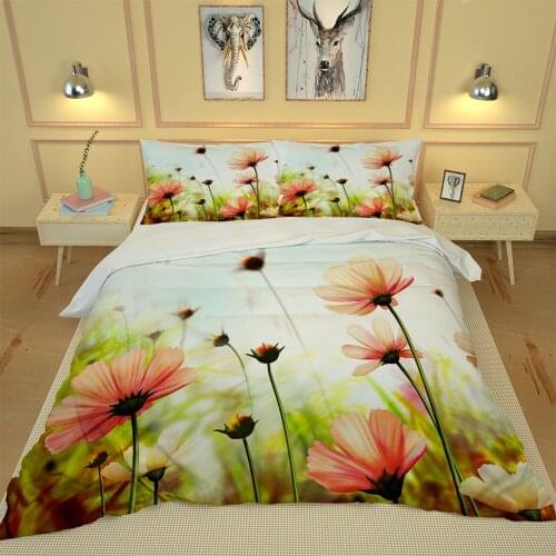 Luxury bedding sets fresh flower bedding 3D Bedding Set Custom Single Double Queen Size