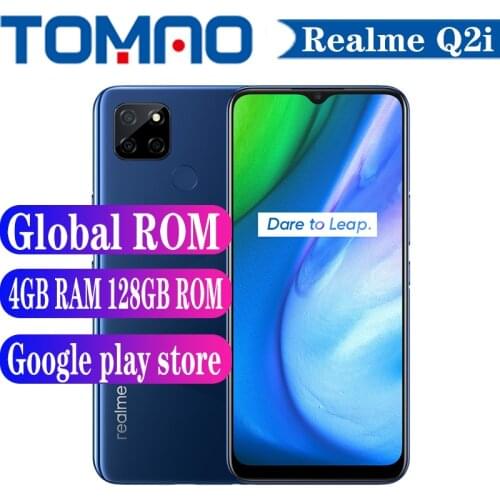 Global ROM Realme Q2i 5G SmartPhone 6.5" 60Hz 4GB RAM 128GB ROM Dimensity 720 5000mAh 18W Fast Charger 13MP Camera Android 10