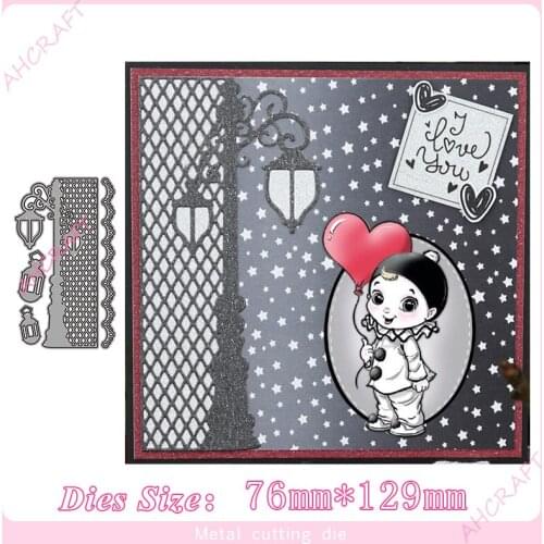 Street lamp Metal Cutting Dies for diy Scrapbooking Photo Album Decorative Embossing PaperCard Crafts Die2020