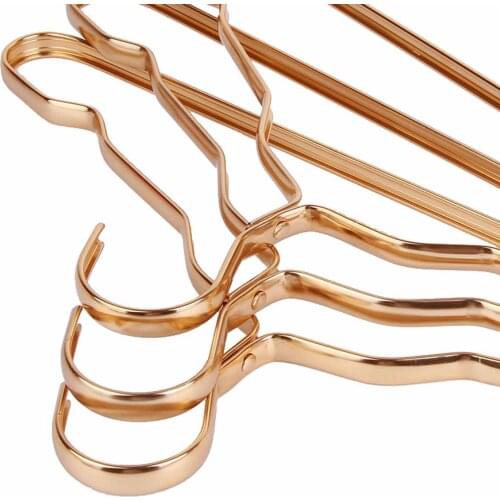 10Pcs Hanger Durable Anti-slip Antideformation Aluminium Alloy Closet Dress Clothing Towel Multifunction Storage Rack EF