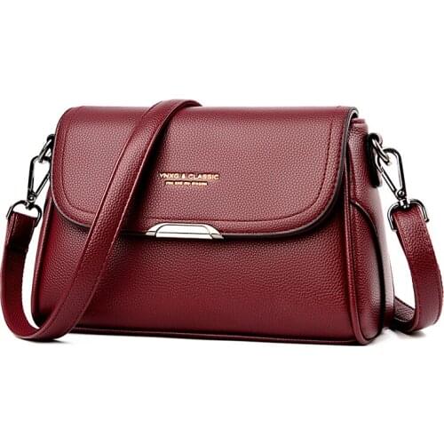 High Quality Flap Crossbody Bags for Women Leather Messenger Bags Sac Fashion Women Handbags Female Shoulder Bag Vintage 2021