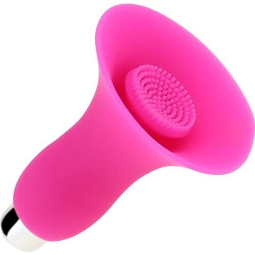 Female Adult Toy Silicone Clitoral Stimulator With Brush Breast Massager Vibrator Flirting Foreplay Sex Toy for Women Sexo