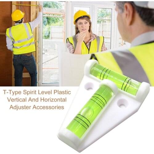 1 piece Mini T-type Spirit Level Plastic Measuring Vertical and Horizontal Adjuster Trailer Motorhome Boat Accessories Parts