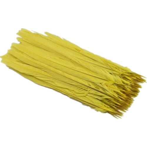 10pcs/lot Yellow Female Pheasant Tail Feather 25-30CM DIY Chicken Feathers for Crafts decor feathers for jewelry making Plumas