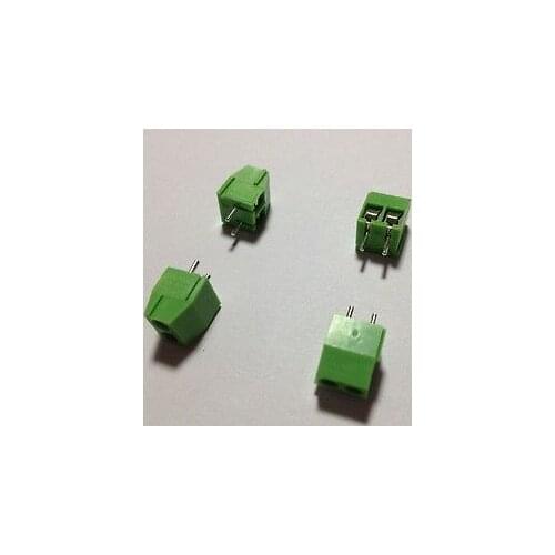 100 Pcs 3.96mm Pitch 2 pin 2 way Straight Pin PCB Screw Terminal Block Connector