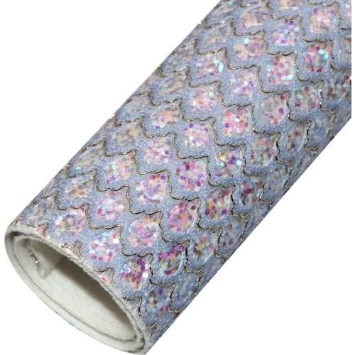 20*33cm Geometric Bump Texture Chunky Glittle Faux Synthetic Leather Fabric For Bows Crafts DIY Jewelry Accessories 1Yc17986