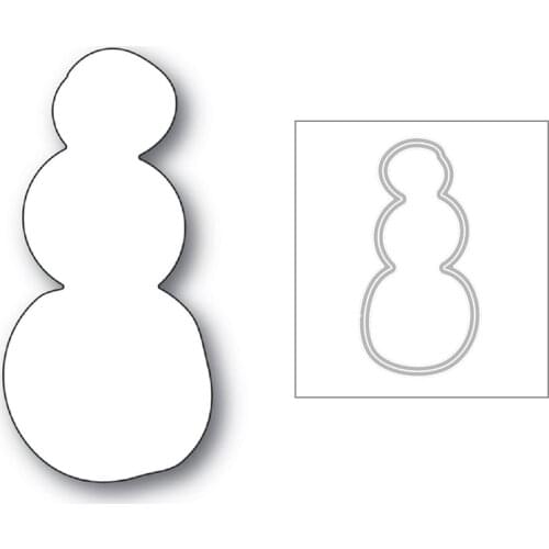 2020 New Christmas Snowman and Snowball Contour Metal Cutting Dies Cut For DIY Scrapbooking Greeting Card Paper Making No Stamps