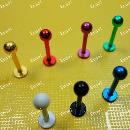 400pcs wholesale jewelry lots Labret Lip Body Pierce Nipple Navel Belly Eyebrow Bar tongue lip piercing free shipping RL339