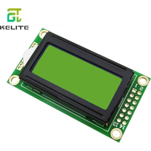 5PCS/LOT Hot Sale 8 x 2 LCD Module 0802 Character Display Screen blue or green