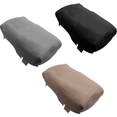 Car Center Console Armrest Lid Leather Skin Cover Cap Microfiber Leather fit for Nissan Altima 2013 2014 2015 Black/Gray/Beige