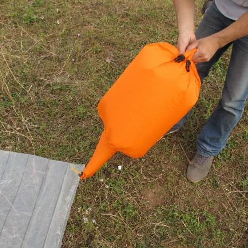 AXEMAN 40D plaid nylon Can do air pump waterproof bag Moisture pad inflatable bag pad pump waterproof bag backpack liner