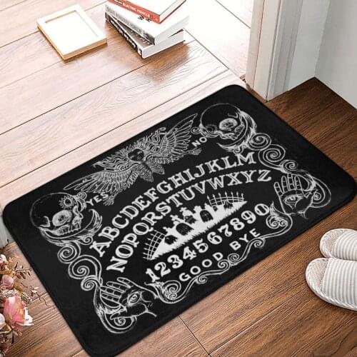 Black Witch Board Doormat Carpet Mat Rug Polyester Non-Slip Floor Decor Bath Bathroom Kitchen Living Room 40*60