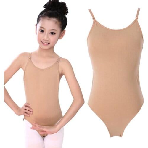 2019 Children Adult Sexy Seamless Camisole Skin Gymnastics Leotard Girls Kids Dance Ballet Underwear Nude Leotard Body Suit