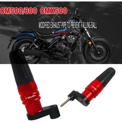 For HONDA REBEL 500 300 CMX300 CMX500 CMX REBEL300 2017-2021 Motorcycle Frame Crash Protection Pads Exhaust Sliders Protector