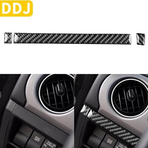 For Mazda MX-5 Miata 2009-2015 Carbon Fiber Driver Side Below Air Vent Trim Sticker MX5 NC Roadster Interior Car Accessories