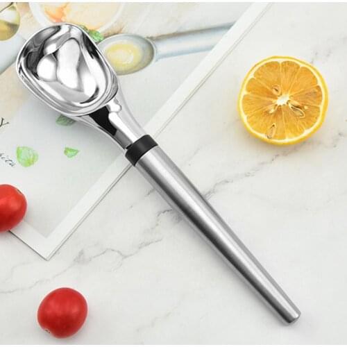 Ice Cream Tools Portable Aluminum Alloy Non-stick Anti-feeze Ice Cream Scoop Spoon For Home Kitchen Accessories