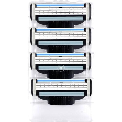 12pcs/set Razor Blades Compatible for Mache 3 Machine Shaving Razor Blade for Men Face Care